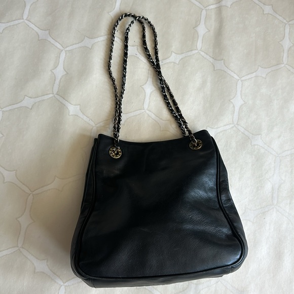 Vintage Paloma Picasso Chain Shoulder Bag Purse Black - Picture 3 of 16